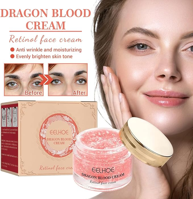 EELHOE Dragon Blood Retinol Face Cream – Anti-Aging Skin Repair & Brightening Moisturizer