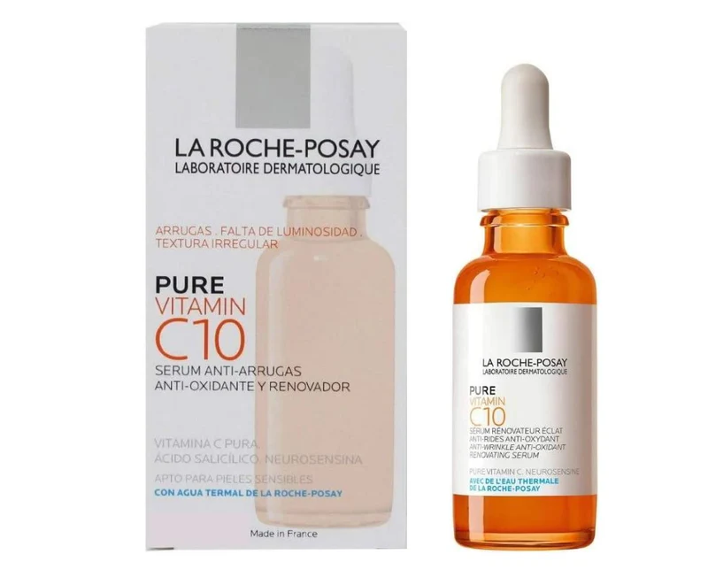 La Roche-Posay Pure Vitamin C10 Serum – Anti-Wrinkle Brightening & Antioxidant Renovating Serum