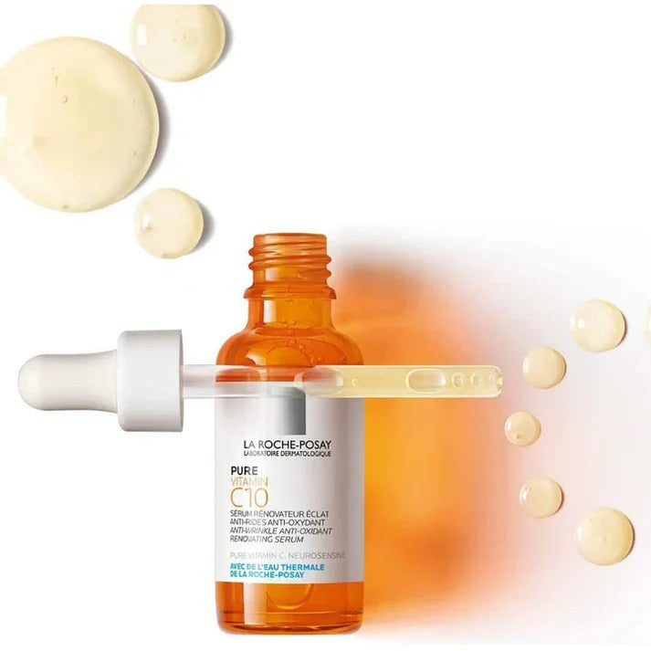 La Roche-Posay Pure Vitamin C10 Serum – Anti-Wrinkle Brightening & Antioxidant Renovating Serum
