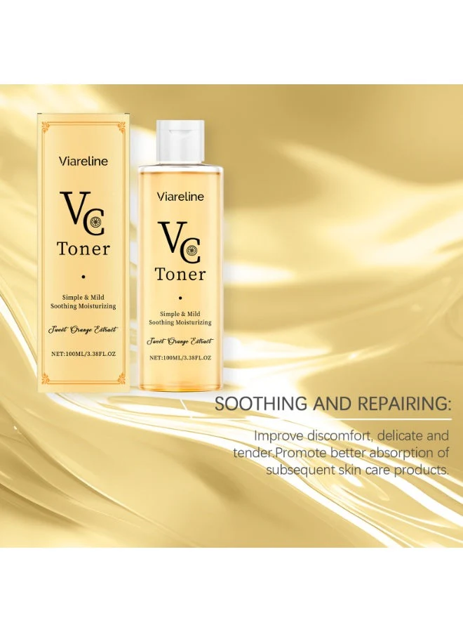 Viareline VC Vitamin C Toner – Brightening & Pore-Tightening Facial Toner 100ml