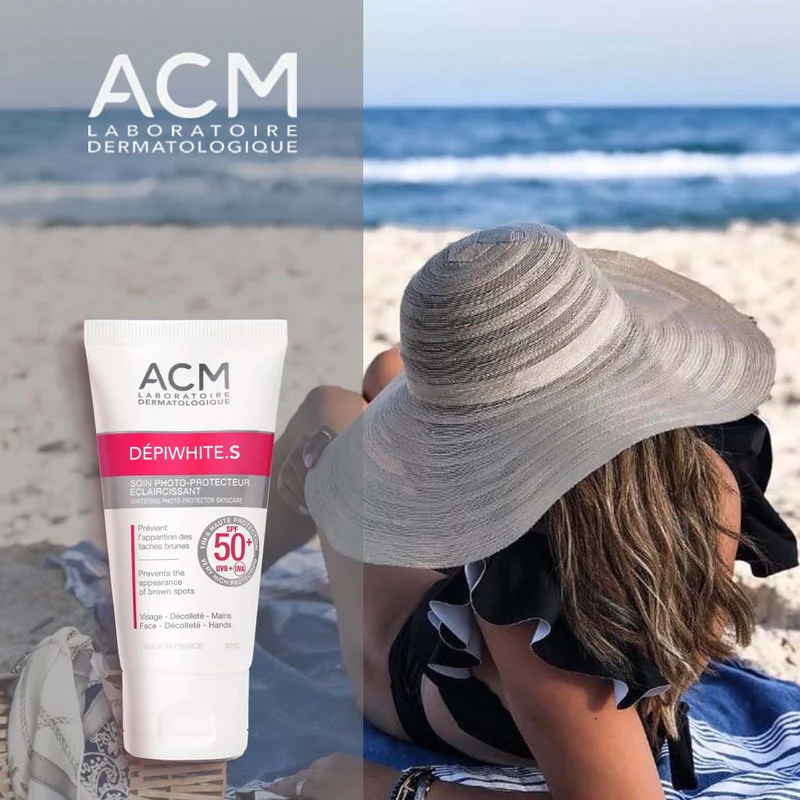 كريم واقي الشمس ACM ديبيوايت SPF 50+ — مبيّض، مضاد للبقع الداكنة، حماية UVA+UVB، مُصاغ جلدياً، 50 مل